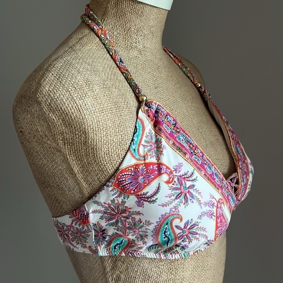 Nanette Lepore Gypsy Vixen Queen Bikini Top Large NWOT - Picture 3 of 5